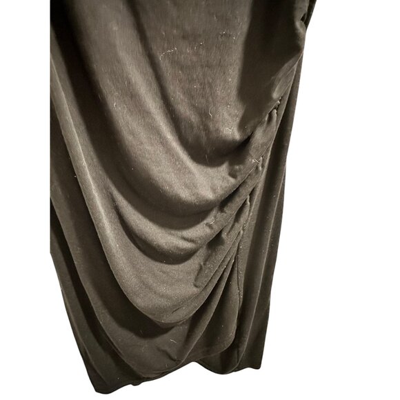 🍒 2/$20 🍒 Black Medium Tank Dress with Ruched Side, Knee Length - Picture 2 of 5